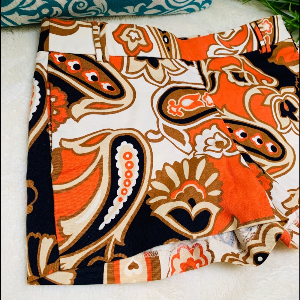 J. Crew Colorful Floral Shorts, Size 2 - Picture 2 of 10